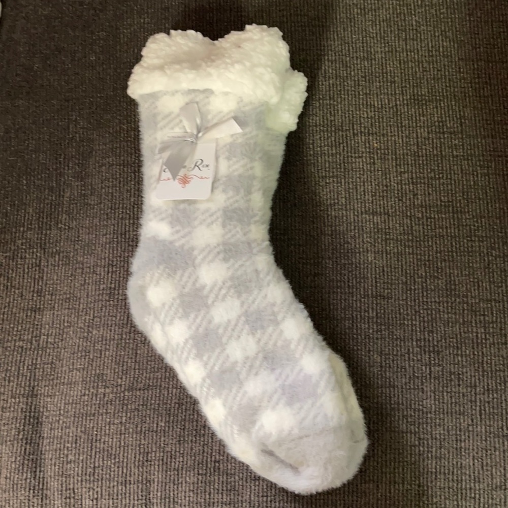❤️ Fleece lined slipper socks.  Size 5-9